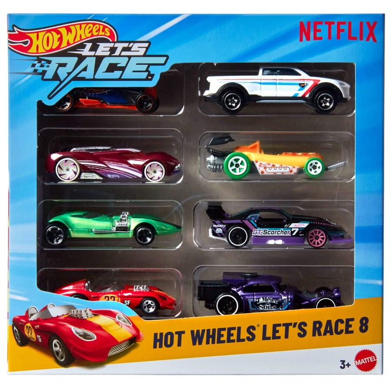 Hot Wheels Ferrari Racer 8台セット Hot Wheels Let's Race 8 Netflix 8-Pack Collector's Edition Set