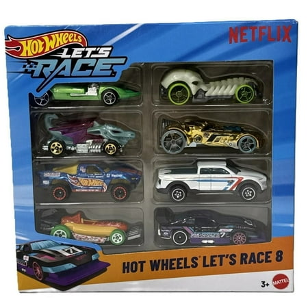 Hot Wheels Let's Race 8 Netflix 8-Pack Limited Collector's Edition Set