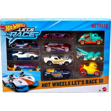 Hot Wheels Let's Race Diecast Car 10-Pack