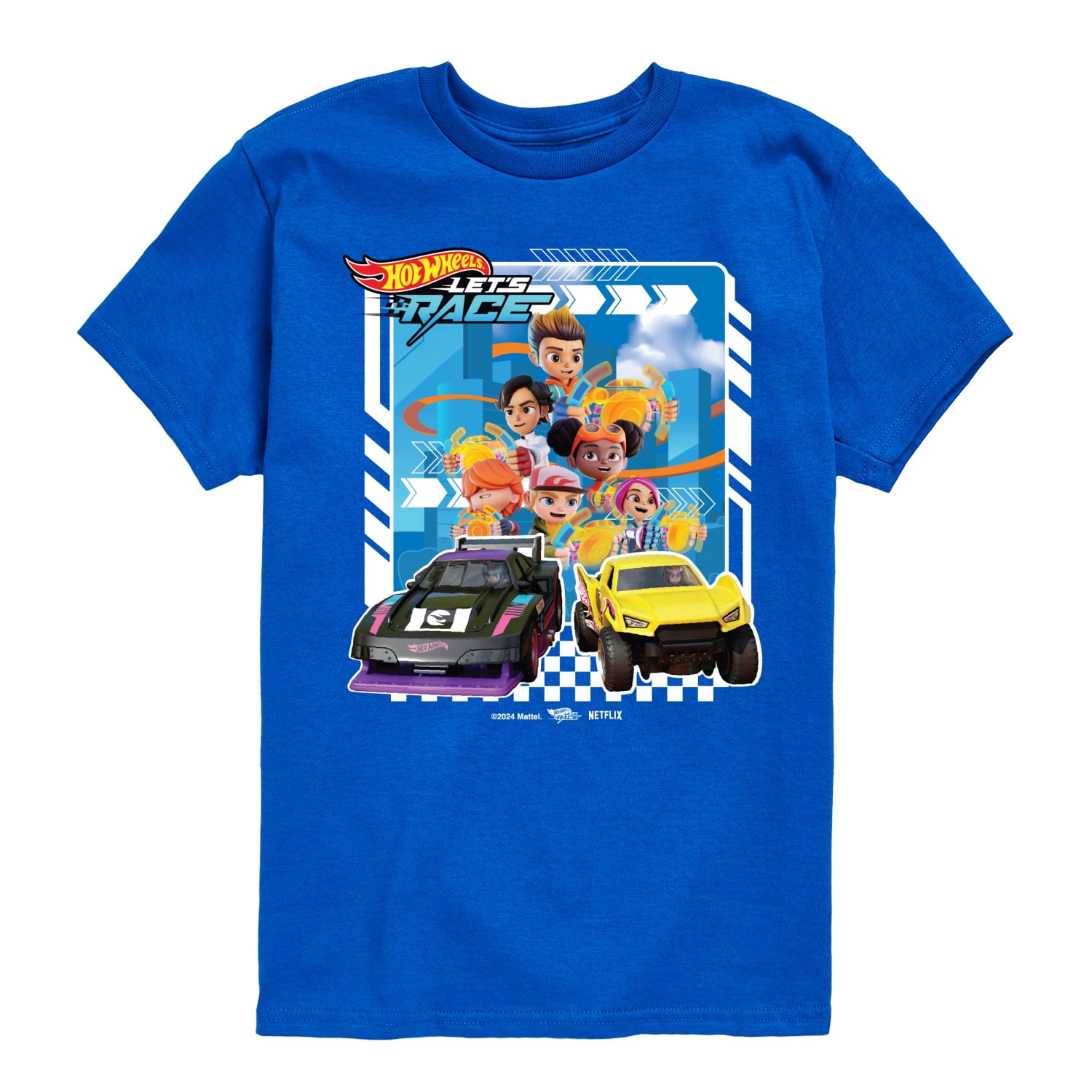 Hot Wheels - Lets Race Characters - Kids Toddler And Youth Short