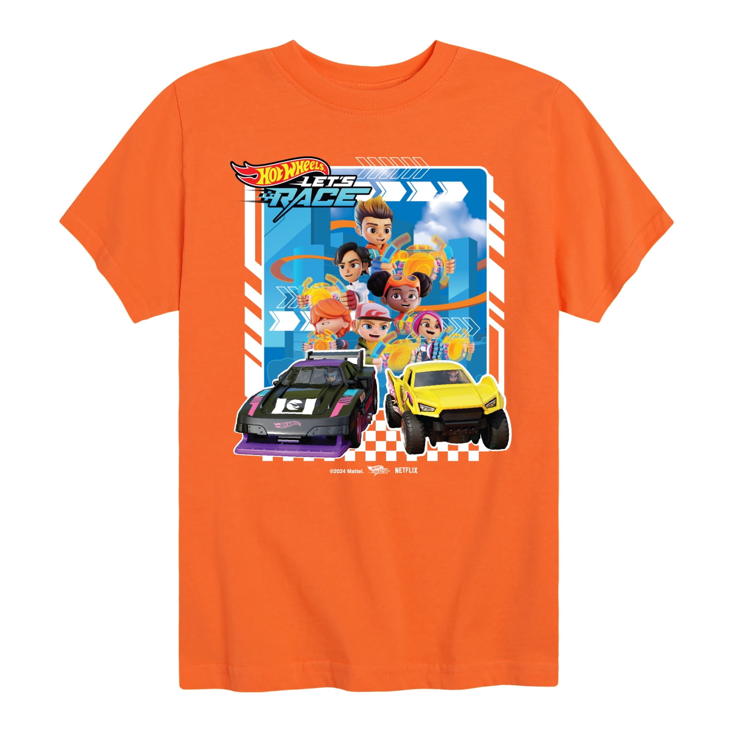 Hot Wheels - Lets Race Characters - Kids Toddler And Youth Short
