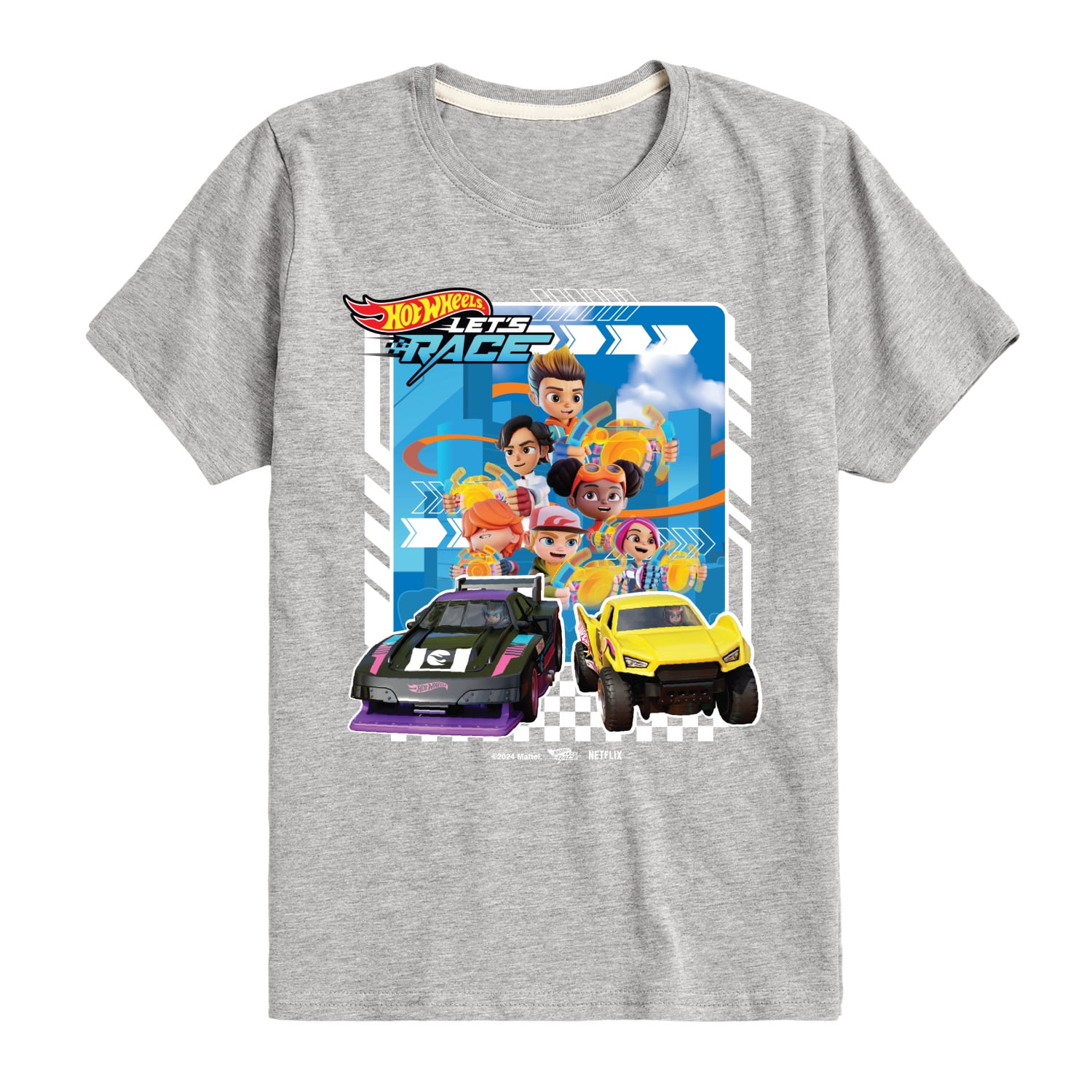 Hot Wheels - Lets Race Characters - Kids Toddler And Youth Short