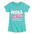 thumbnail image 1 of Barbie - Lets Roll - Toddler And Youth Girls Fitted Short Sleeve Graphic T-Shirt, 1 of 5