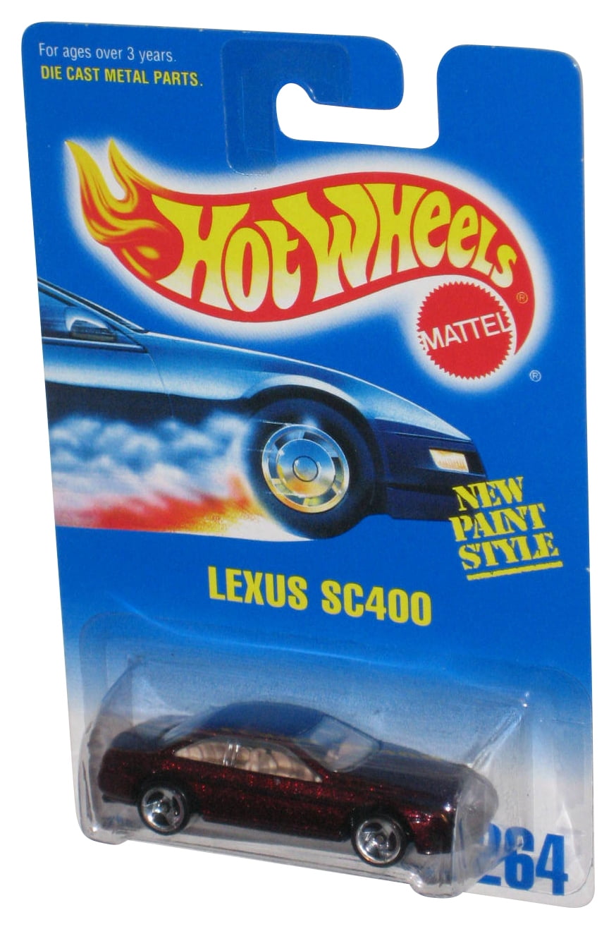 Hot Wheels Lexus SC400 (1991) New Paint Style Red Toy Car 264 (Razor