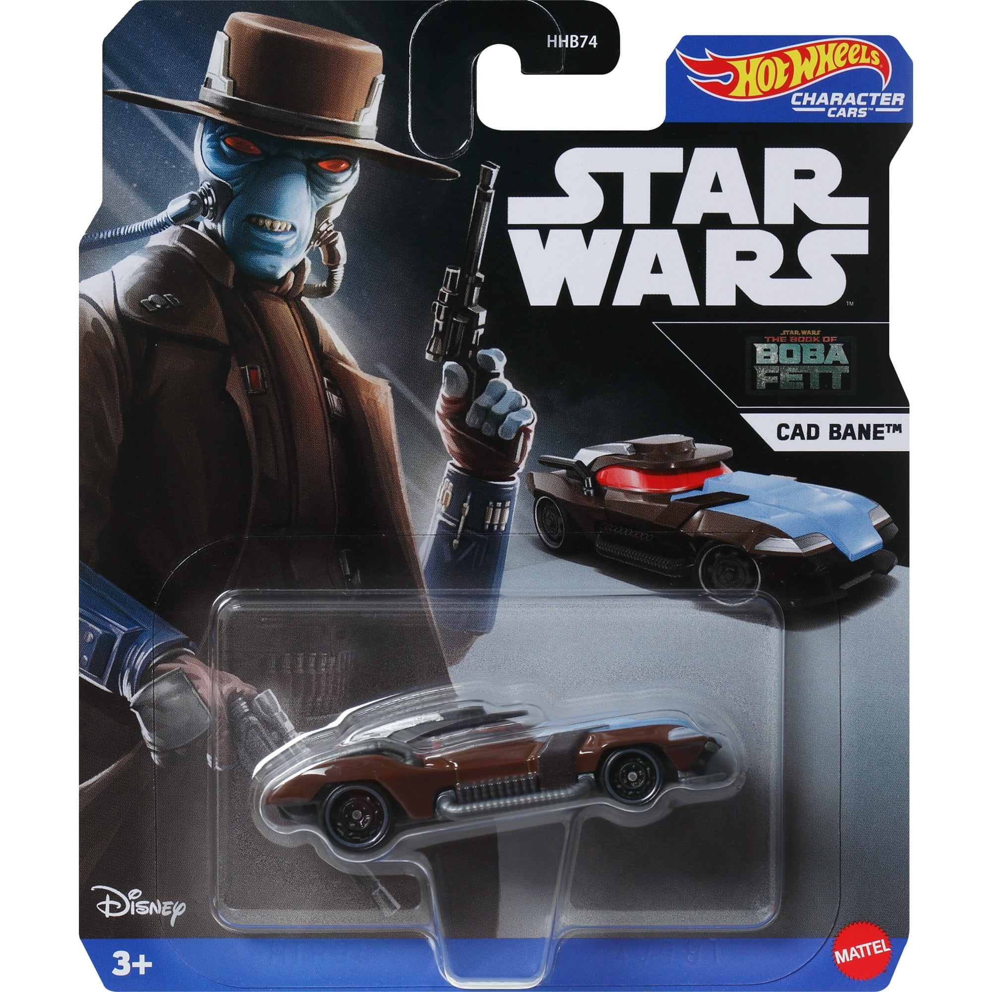 Star Wars Hot Wheelsフィギュア Hot Wheels Licensed Character Car (Star Wars Boba Fett Cad Bane