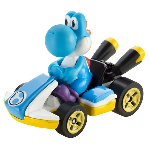 Hot Wheels Light Blue Yoshi Super Mario Kart Character Car Diecast 1:64 Scale