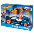 thumbnail image 1 of Hot Wheels Spinnin' Sound Crane Vehicle, 1 of 5