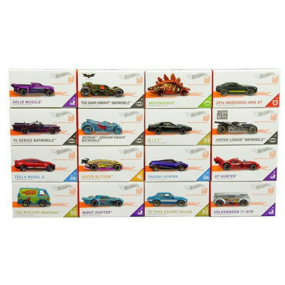 Hot Wheels Limited Edition ID Collection, 16 Die-Cast Cars Set FXB02-999H