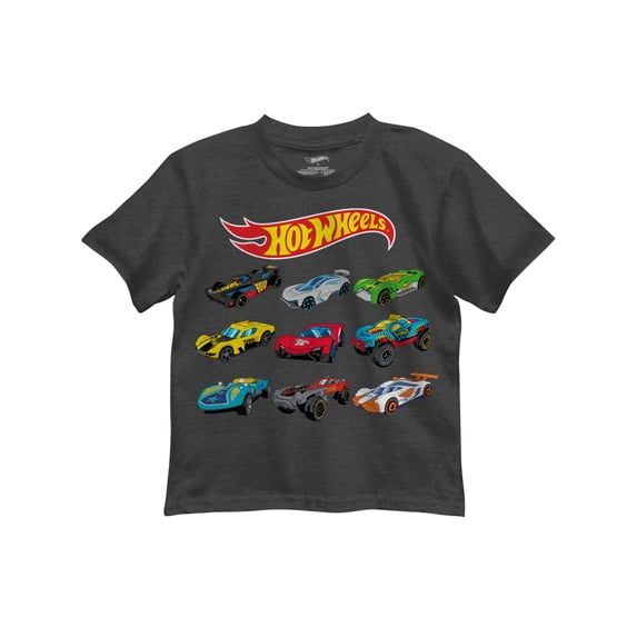Hot Wheels Little Boys' Car Grid T-Shirt, Sizes 4-7