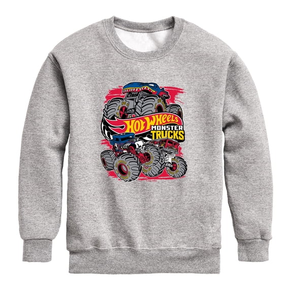 Hot Wheels - Logo - Toddler Boys Fleece Crew Sweatshirt