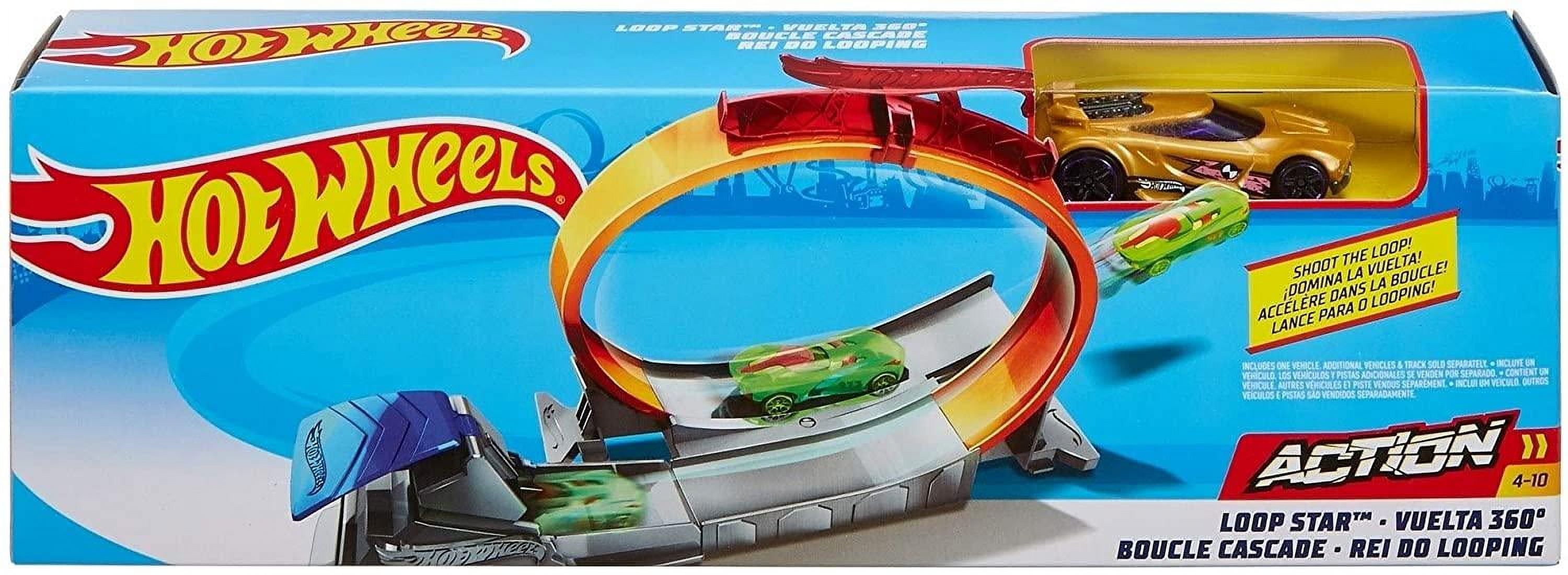 Hot Wheels Classic Loop Star Play Set with Track and Launcher