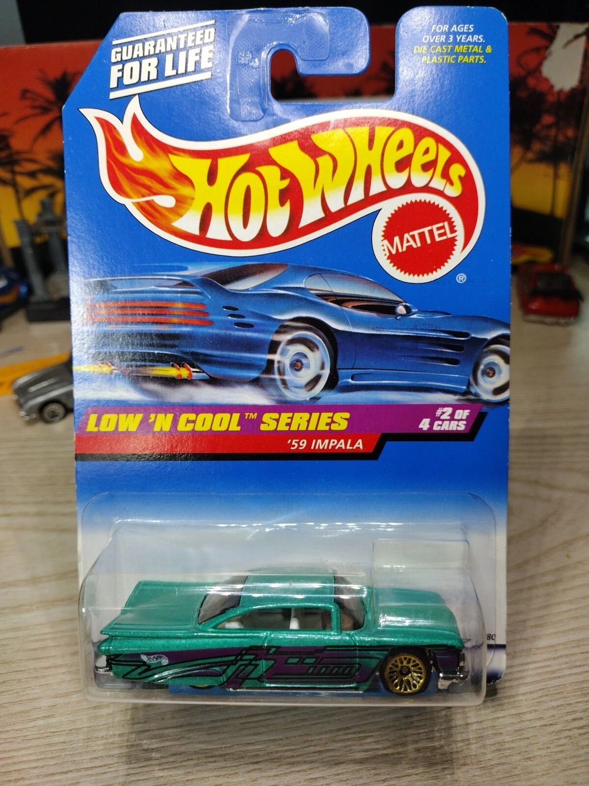 Hot Wheels Low 'N Coil Series '59 Impala Malaysia Turquoise