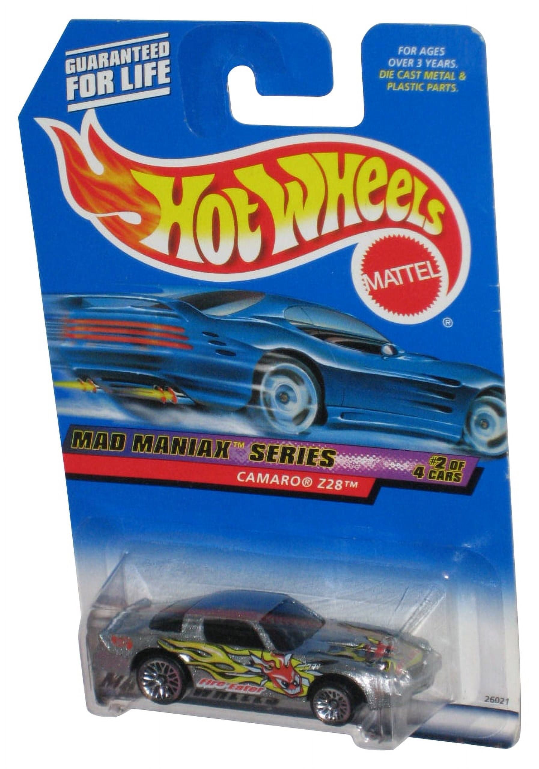 Hot Wheels Mad Maniax Series Silver Camaro Z28 Die-Cast Toy Car