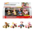 thumbnail image 1 of Hot Wheels Mario Kart Vehicles 4-Pack 1:64 Scale with 4 Fan-Favorite Characters, Collectible Gift, 1 of 7