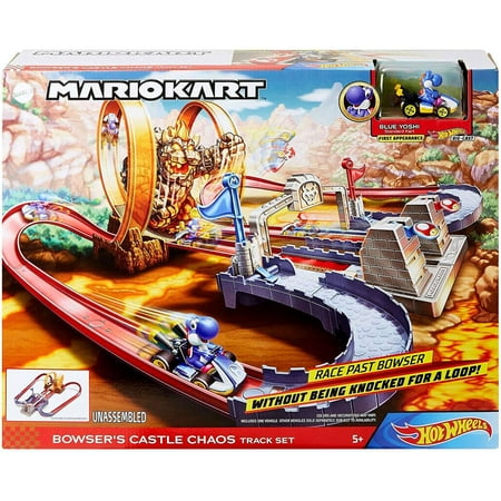 Hot Wheels Mario Kart Bowser's Castle Chaos Track Set