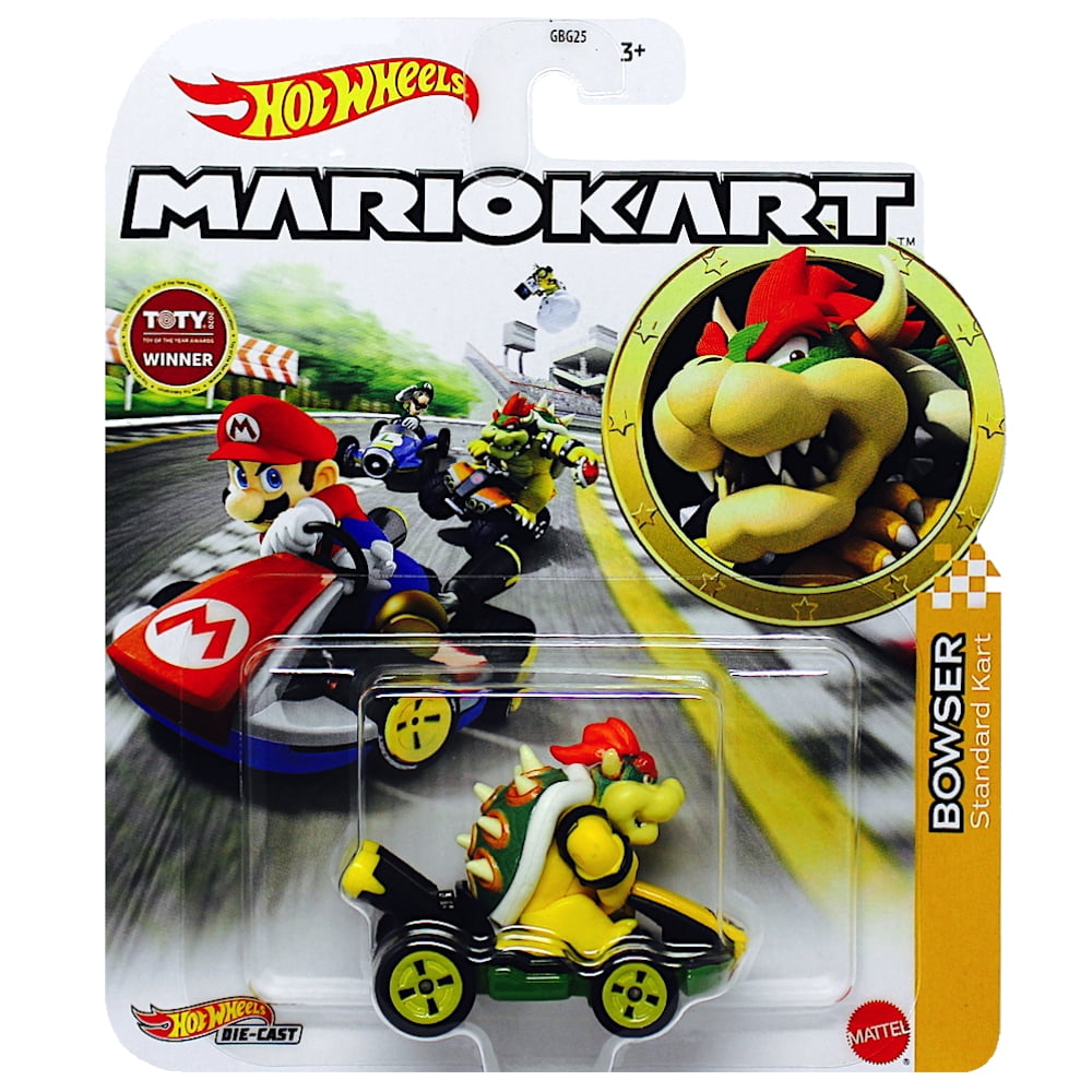Hot Wheels Mario Kart Bowser with Standard Kart Racer