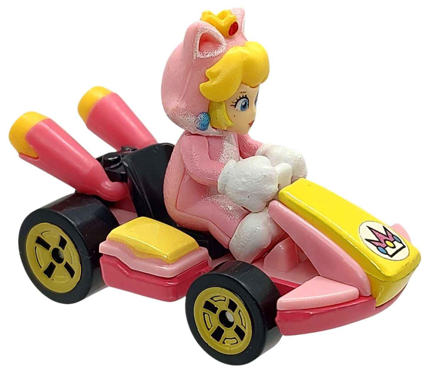 Hot Wheels Mario Kart Cat Peach Standard Kart Vehículo De Ju