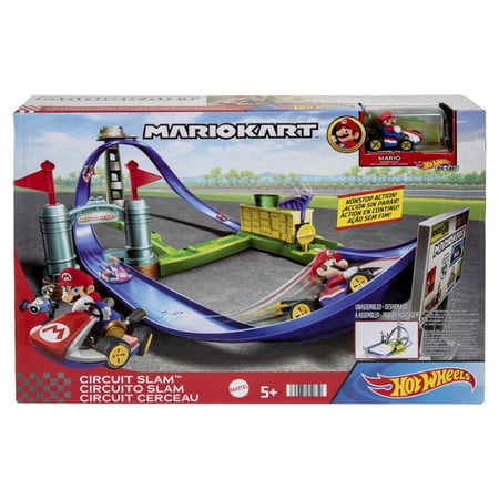 Hot Wheels Mario Kart Circuit Slam Track Set Kids Racing Toy Ages 5 and Up