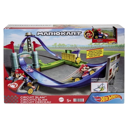 Hot Wheels Mario Kart Circuit Slam Track Set Kids Racing Toy Ages 5 and Up