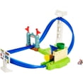thumbnail image 1 of Hot Wheels Mario Kart Circuit Slam Vehicle Playsets with Mattle Blue Car Toy, 1 of 16