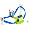 thumbnail image 1 of Hot Wheels Mario Kart Circuit Slam Vehicle Playsets with Mattle Blue Car Toy, 1 of 11