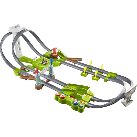 Hot Wheels Mario Kart Circuit Track Set with 1:64 Scale Die-Cast Kart Vehicle And Track for Ages 5 And Above