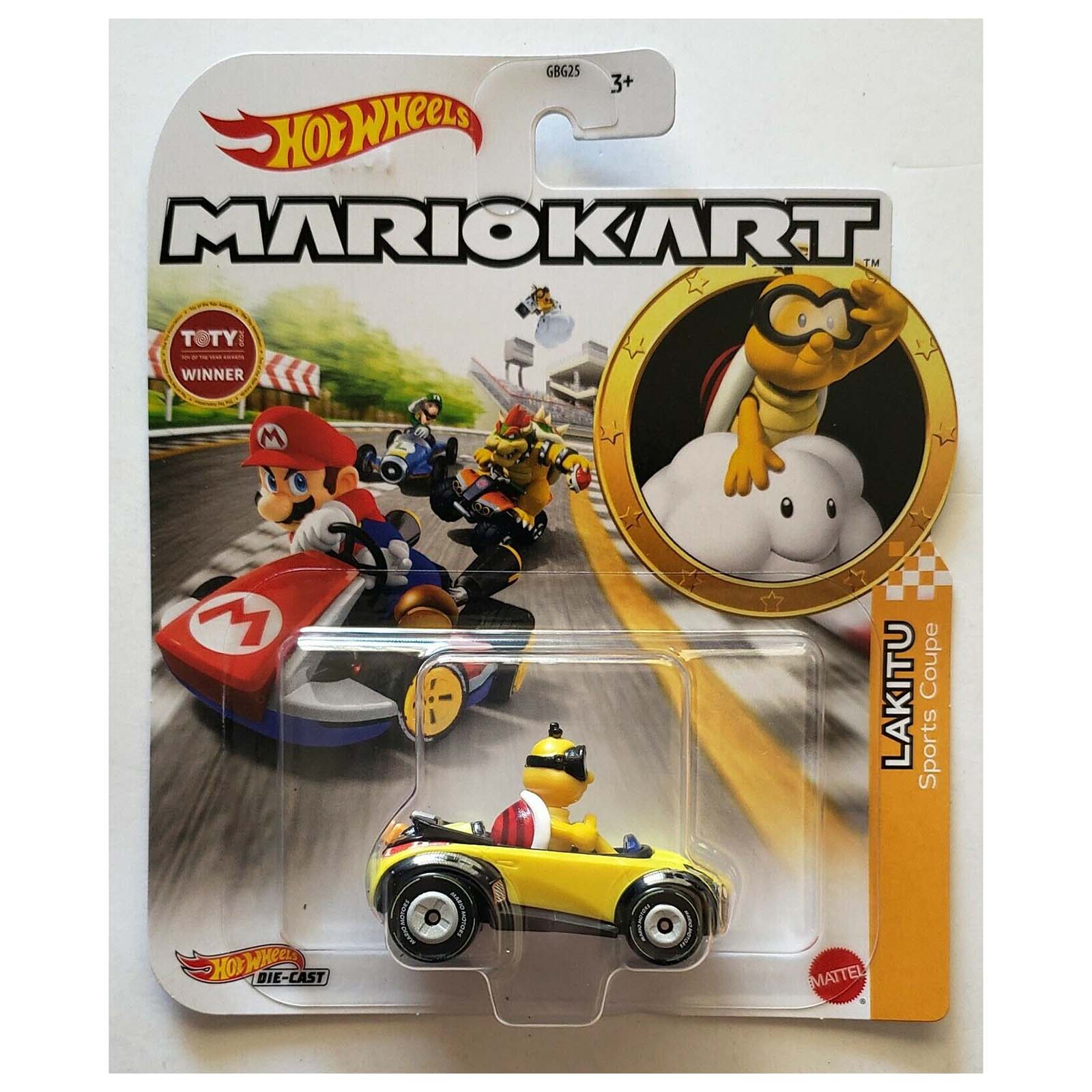 Hot Wheels Mario Kart Bros Collection Lakitu Sports Coupe Vehicle Hot Wheels Mario Kart Bros Collection Lakitu Sports Coupe Vehicle