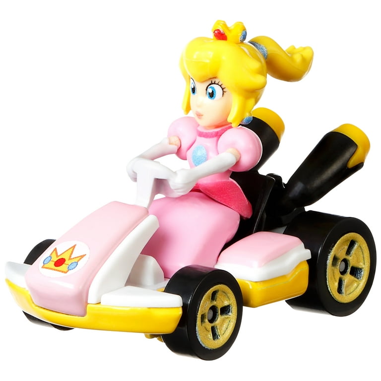 Hot Wheels Mario Kart Peach Die-Cast Standard Kart Vehicle