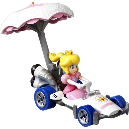 Hot Wheels Mario Kart Princess Peach B-Dasher and Peach Parasol