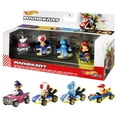 thumbnail image 1 of Hot Wheels Mario Kart Set of 4 Toy Character Vehicles, Includes 1 Exclusive Mario Toy (Styles May Vary), 0.68 lb, 1 of 7