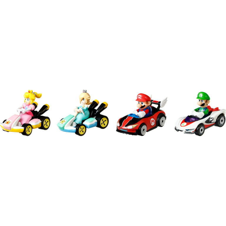Hot Wheels Mario Kart 4 Pack (Assorted; Styles Vary) by Mattel