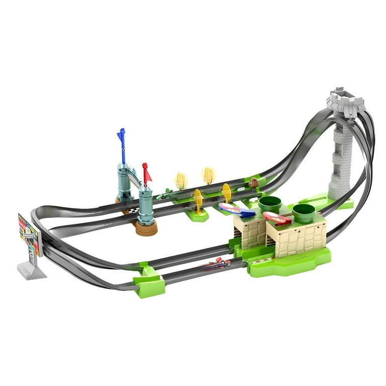 Hot Wheels Mario Kart Circuit Track Set + Yoshi Princess Peach Luigi  DIE-CAST ✓✓ 887961904475