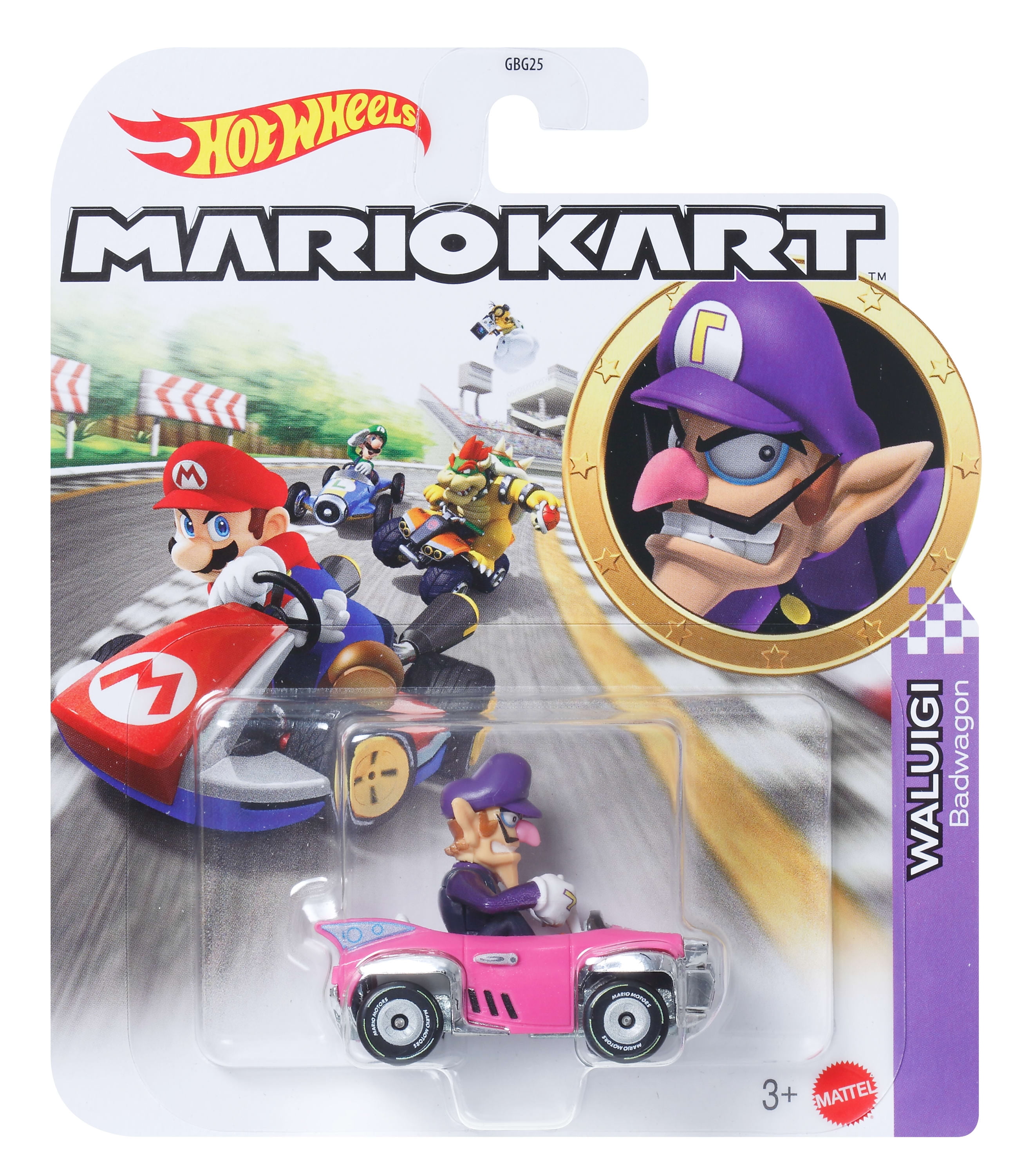 Hot Wheels スーパーマリオ プランバーバン ルイージ Hot Wheels Mario Kart Die-Cast Character Cars Collection Set