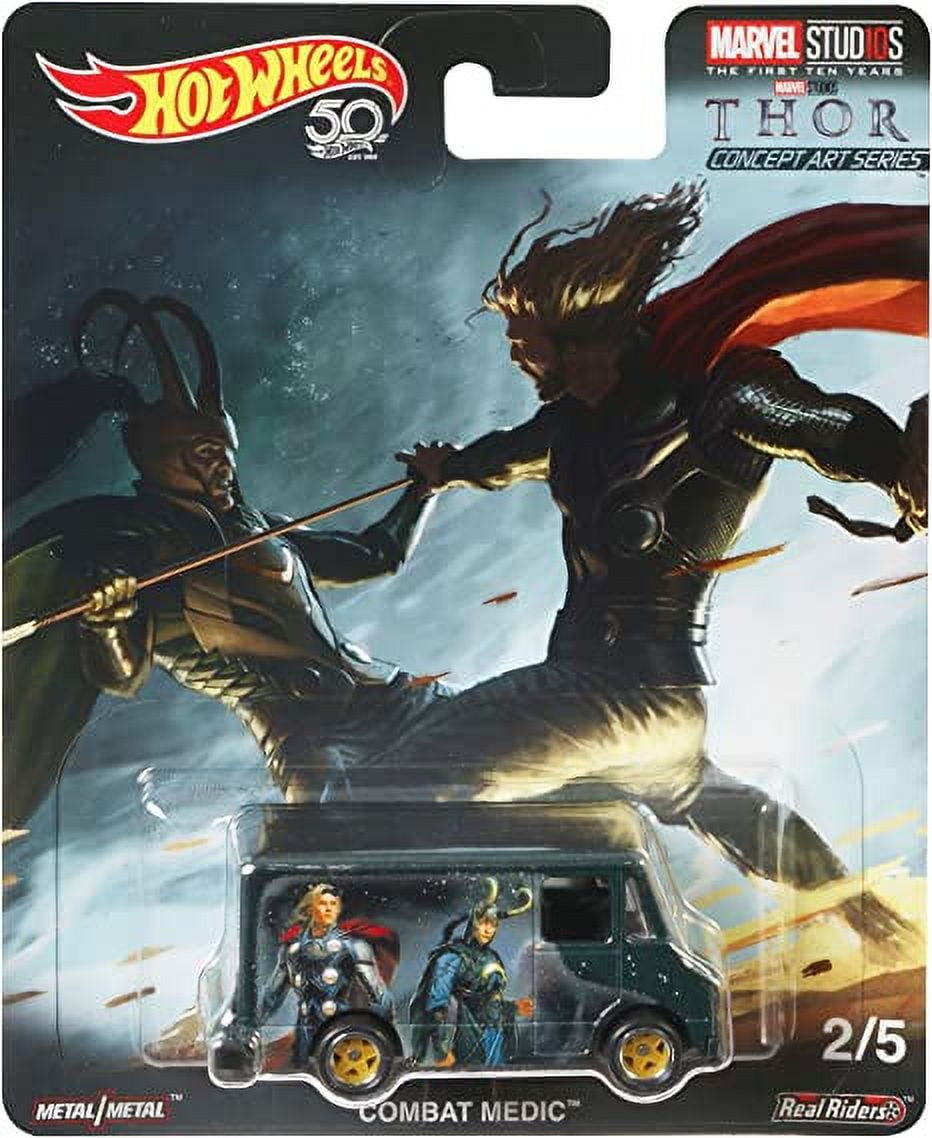 Hot Wheels Marvel Studios Thor Concept Art Series Combat Medic 2/5 1:64 ...