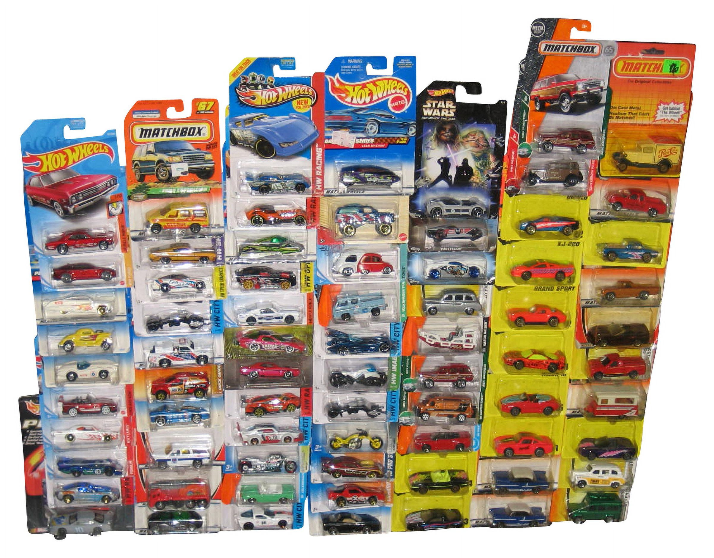 Hot Wheels & Matchbox Mattel Die Cast Toy Cars Collection (Lot of 73