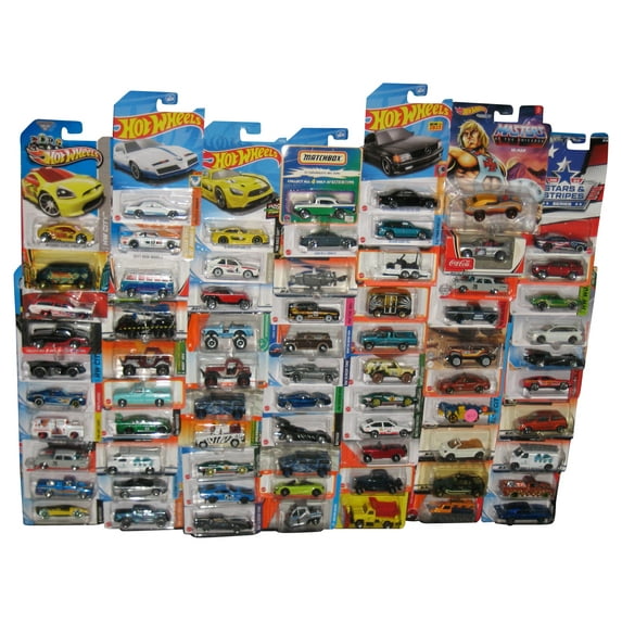 Hot Wheels & Matchbox Mattel Die Cast Toy Cars - (Mixed Lot 72 Cars)