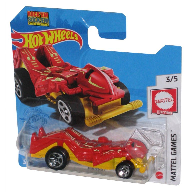 Hot Wheels Mattel Games (2018) Red Zombot Toy Car #3/5