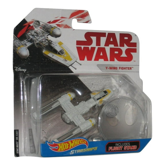 Hot Wheels Mattel Starship Y-Wing Fighter Spaceship Vehicle Playset (2 Pieces)