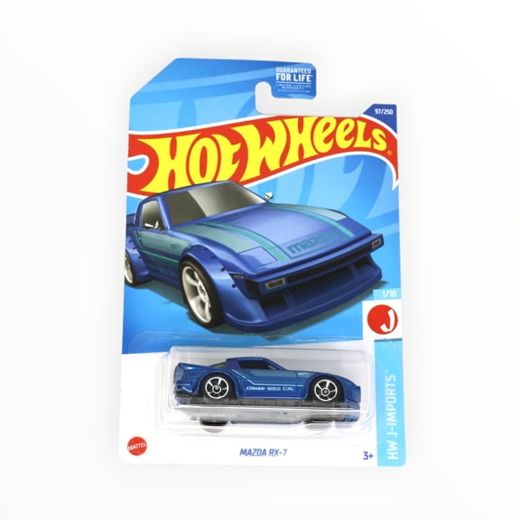 Hot Wheels Mazda RX-7 97/250 - Blue - 2022 Mainline