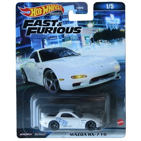 Hot Wheels Mazda RX-7 FD, Fast & Furious [white] 1/5