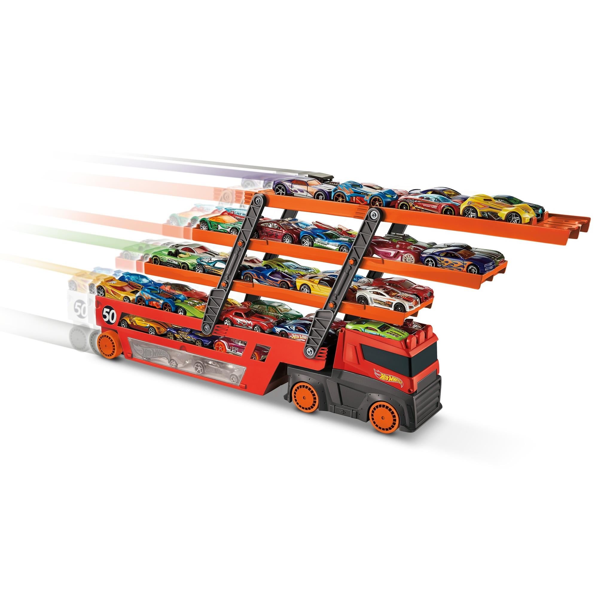 Hot wheels mega hauler with cars new arrivals