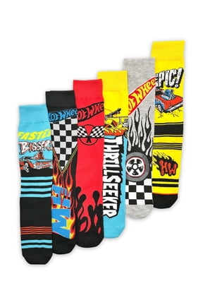 Men's Casual Crew Socks, 6-Pack, Size 8-12