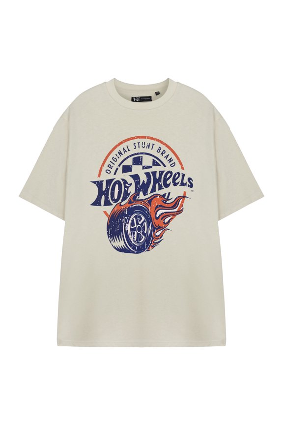 Mens Beige Short Sleeved T-Shirt