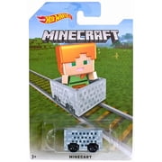 Hot Wheels Minecraft Minecart Diecast Vehicle Alex