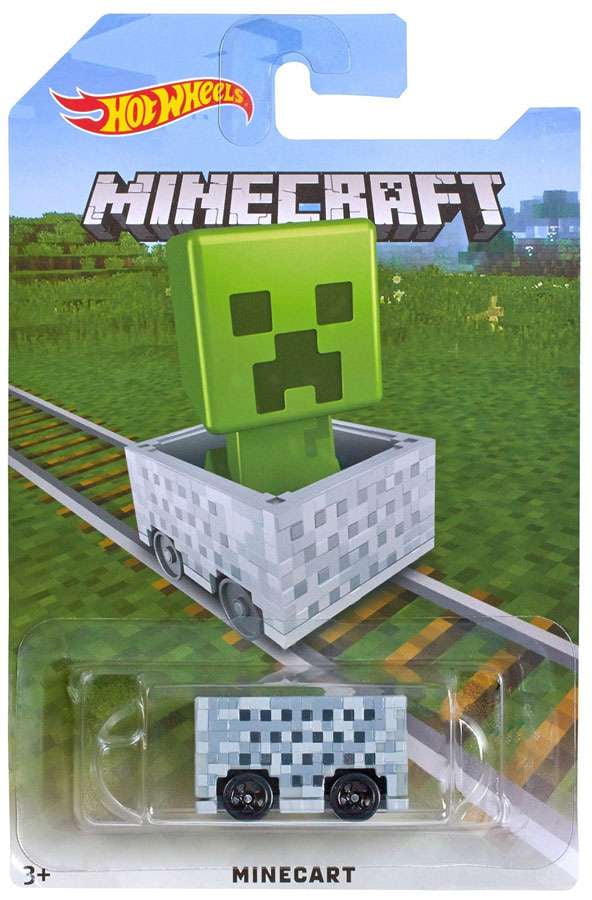Hot Wheels Minecraft Minecart Diecast Vehicle (Creeper)