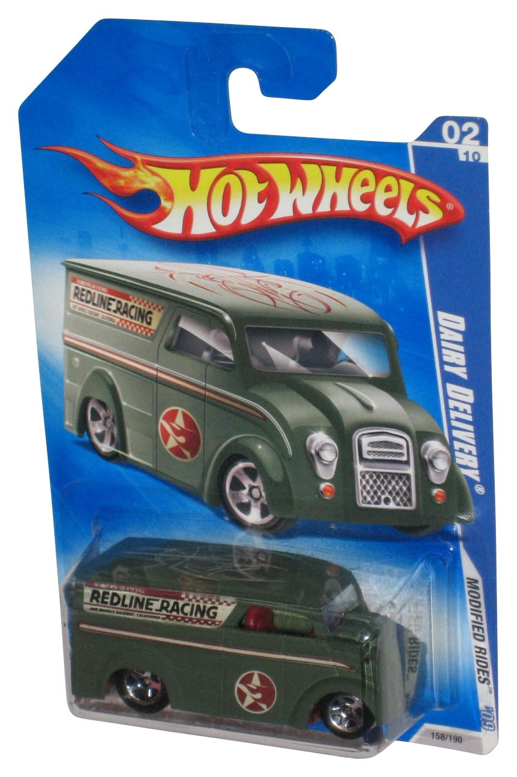 Hot Wheels Modified Rides '09 Green Dairy Delivery Toy Truck 158/190, image size:1714x2576