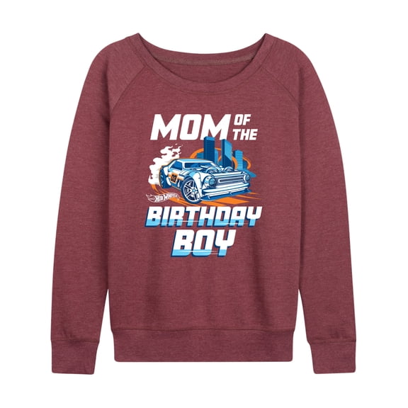 Hot Wheels - Mom Of Birthday Boy - Women's Lightweight French Terry Long Sleeve Shirt