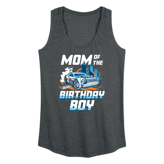 Hot Wheels - Mom Of Birthday Boy - Women's Racerback Tank Top