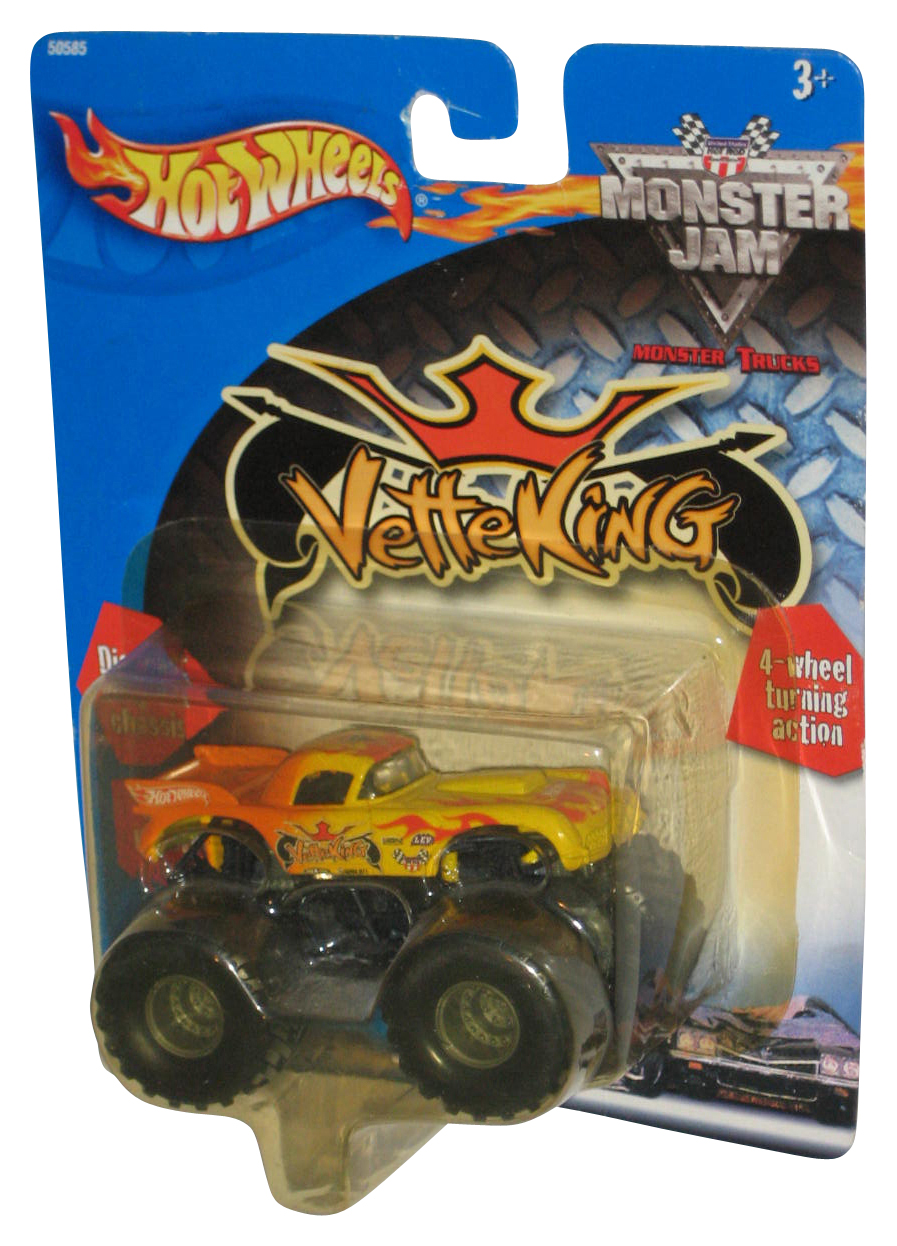 Hot Wheels Monster Jam (2000) Vette King Yellow DieCast Toy Truck
