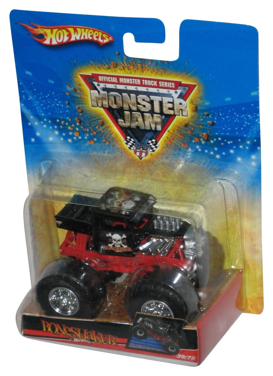 Hot Wheels Monster Jam (2009) Bone Shaker Red & Black Die-Cast Toy ...